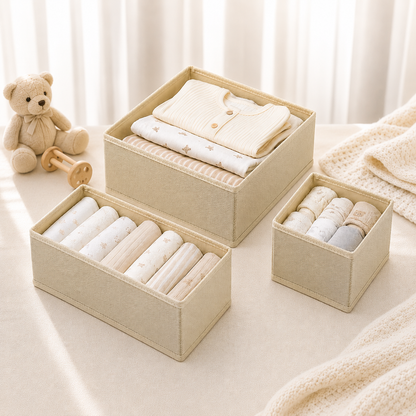 Baby Clothes Drawer Organizer Set